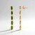 Orecchini in argento con Diopside Russo