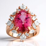 Anello in argento con Topazio Rosa