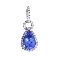 Pendentif en or et Tanzanite AAA (CIRARI)