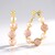 Golden Hematite Silver Earrings (Riya)