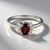 Anello in argento con Zircone Champagne