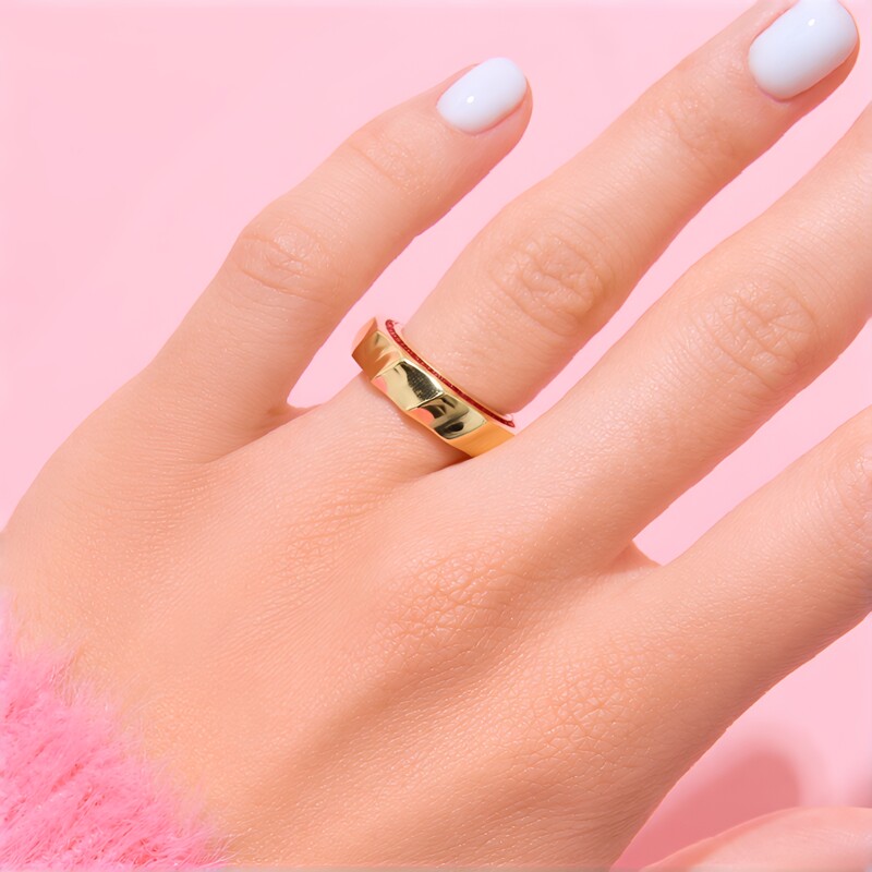 14K Tanzanian Ruby Gold Ring (de Melo)