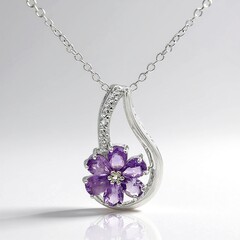 Collana in argento con Ametista