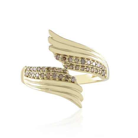 Anillo en oro con Diamante champán I2 (de Melo)