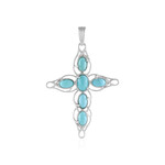 Sleeping Beauty-Türkis-Silberanhänger (Faszination Türkis)