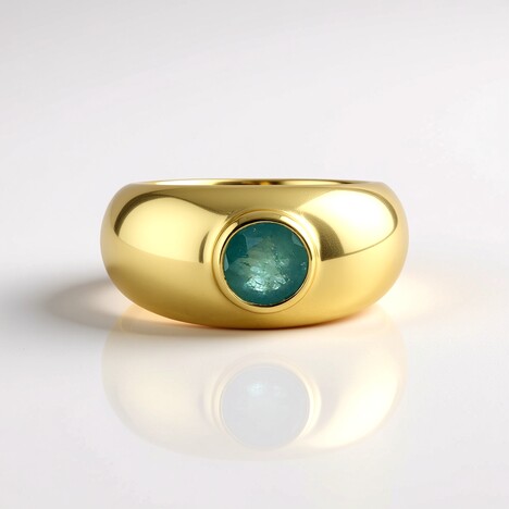 Anello da uomo in argento con Grandidierite
