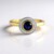 Anello in argento con Zaffiro Blu del Madagascar