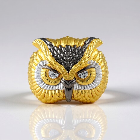 Anello in argento con Diamante I1 (I)  (Gems en Vogue)