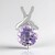 Ciondolo in argento con Ametista Rose de France