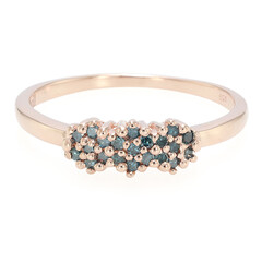 Bague en argent et Diamant fantaisie
