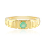 Russian Emerald Silver Ring