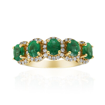 Anello in oro con Smeraldo Zambia AAA (CIRARI)