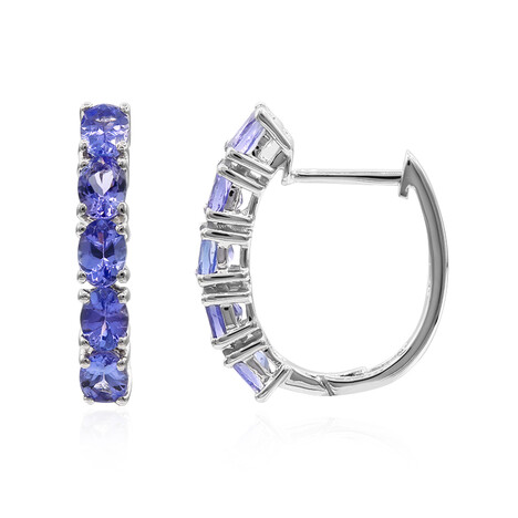 Pendientes en plata con Tanzanita