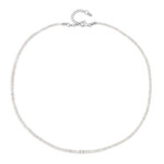 Zirkon-Silberhalskette