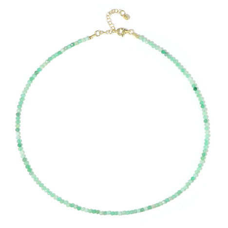 Brasilianischer Smaragd-Silberhalskette