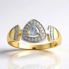 Anello in oro con Tanzanite Verde