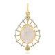 9K Brazilian White Opal Gold Pendant