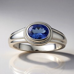 Bague en argent et Tanzanite (Pallanova)