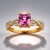 Anello in oro con Diasporo Rosa (AMAYANI)