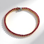 Bracciale in argento con Rubino della Birmania (Gems en Vogue)
