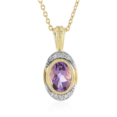 Collana in argento con Ametista Rose de France