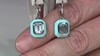 Pendientes en plata con Topacio azul suizo