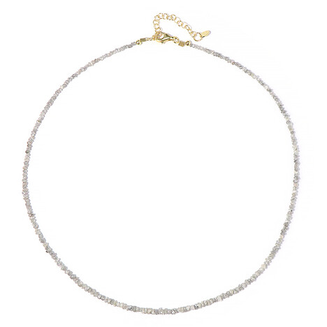 Collar en plata con Hematita plateada