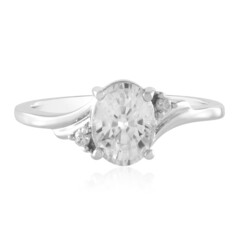 Zilveren ring met een zirkoon