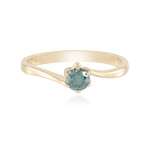 Gouden ring met een I2 Blauwe Diamant (SUHANA)