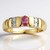 Anello in oro con Zaffiro Padparadscha