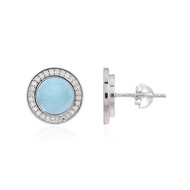Larimar-Silberohrringe