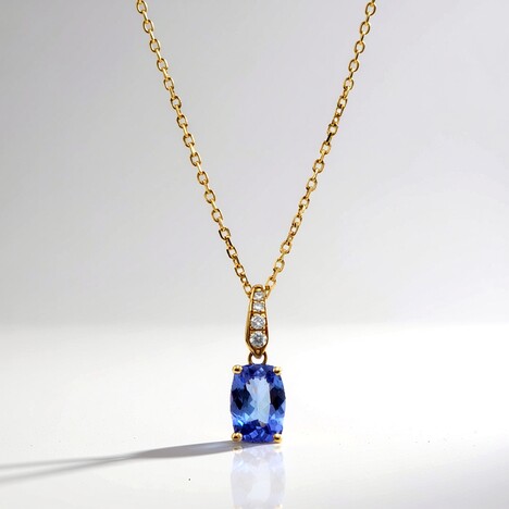 Collier en or et Tanzanite