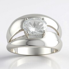 Bague en argent et Quartz Herkimer (Pallanova)