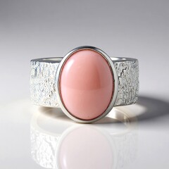Anello in argento con Opale Rosa (de Melo Essence)
