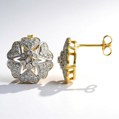 Boucles d'oreilles en argent et Zircon
