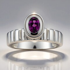 Anello in argento con Granato Roshoite (Pallanova)