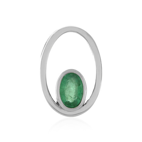 Colgante en plata con Esmeralda de Rusia (MONOSONO COLLECTION)