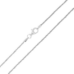 Silber-Criss-Cross-Kette - 2,53 g - 42 cm