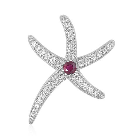 Rubin-Silberanhänger