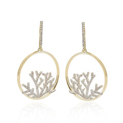 Zirkon-Silberohrringe