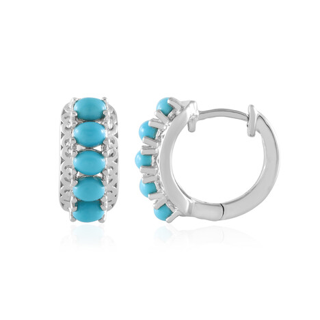 Boucles d'oreilles en argent et Turquoise Sleeping Beauty