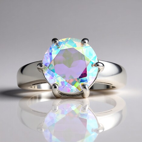 Anello in argento con Quarzo Moonlight