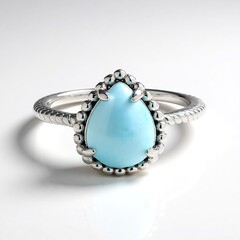 Anello in argento con Larimar
