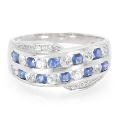 Kanchanaburi-Saphir-Silberring