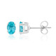 Pendientes en plata con Apatita azul
