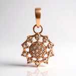 Ciondolo in argento con Diamante Argyle Rose de France I1 (Annette)