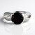 Anello in argento con Granato d’India
