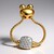 Anello in argento con Topazio Bianco (M de Luca)