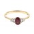 Anillo en oro con Rubí de Mozambique AAA (CIRARI)