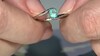 Anillo en plata con Apatita azul